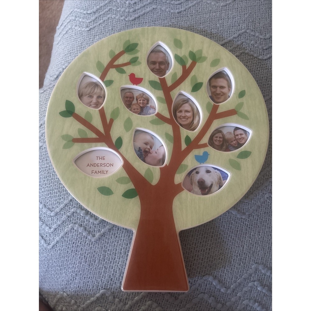Hallmark Shutterfly FAMILY Tree Nature Picture Photo Frame Ceramic 13"